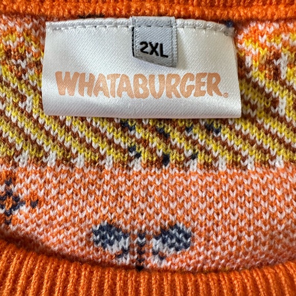 Festive Whataburger Men's Crewneck Christmas Sweater - Picture 2 of 3